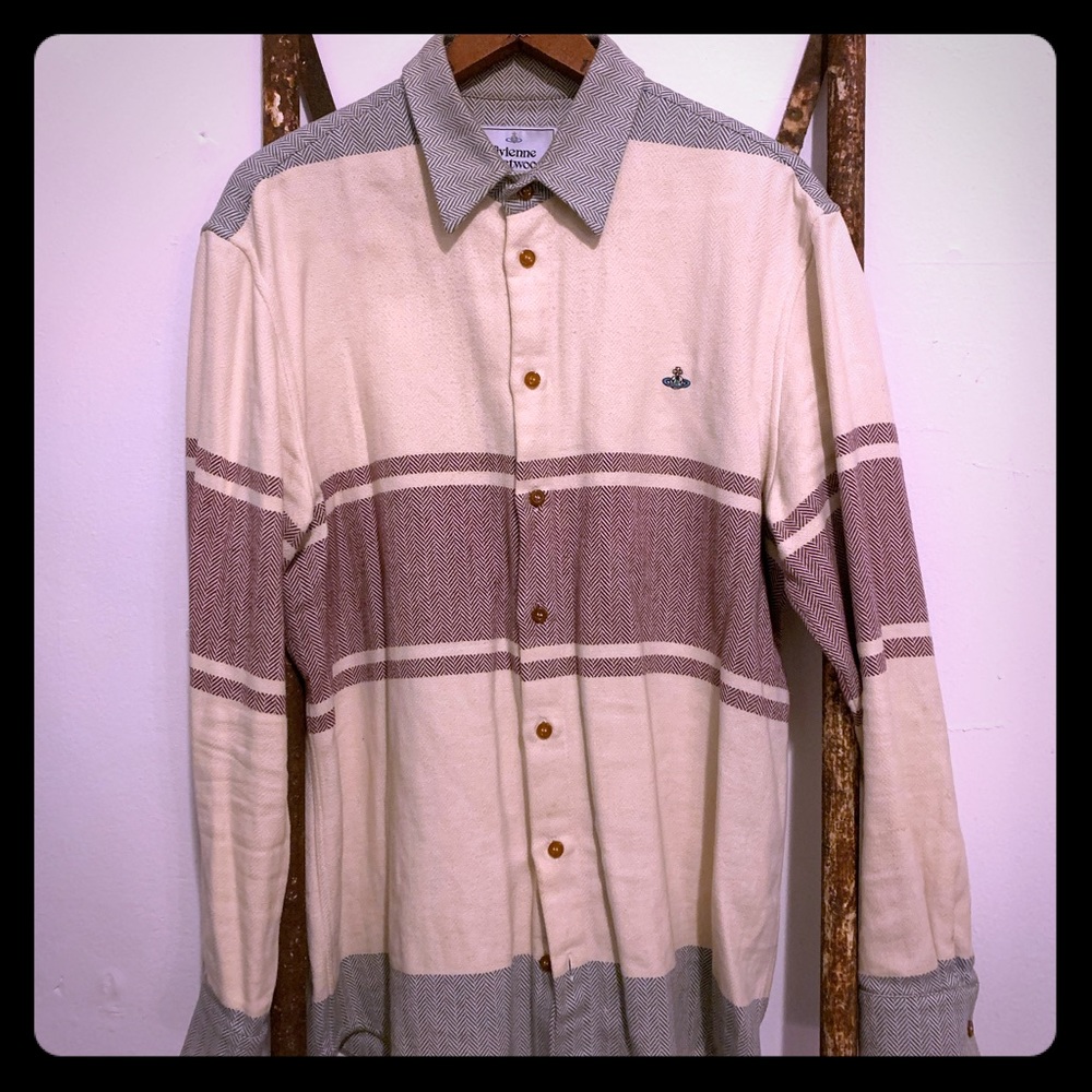 Vivienne Westwood flannel woven overshirt in xl